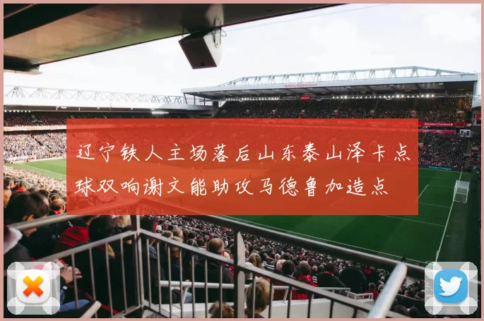 辽宁铁人主场落后山东泰山泽卡点球双响谢文能助攻马德鲁加造点